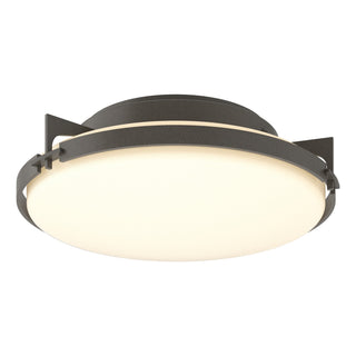 Hubbardton Forge - 126745-SKT-07-GG0097 - Metra Flush Mount - Metra - Dark Smoke