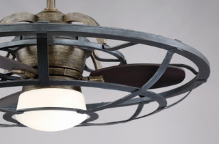 Alsace LED Fan D'Lier in Reclaimed Wood