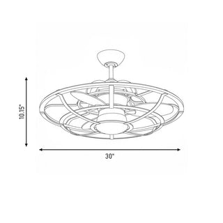 Alsace LED Fan D'Lier in Reclaimed Wood