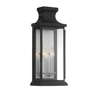 Brooke Two Light Wall Lantern in Black
