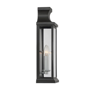 Brooke Two Light Wall Lantern in Black