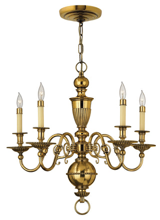 Cambridge Medium Single Tier Chandelier in Burnished Brass