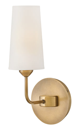 Lewis Medium Single Light Sconce in Heritage Brass