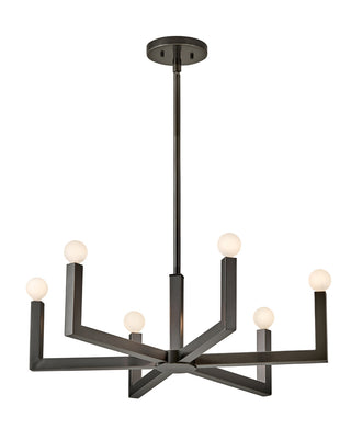 Ezra Medium Single Tier Chandelier in Black Oxide