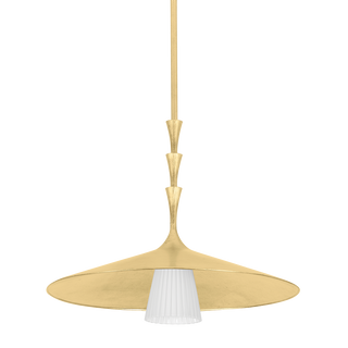VAILS GATE Pendant with Vintage Gold Leaf Finish