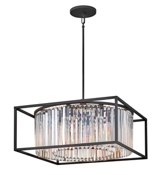 Giada Medium Convertible Drum Chandelier in Black