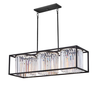 Giada Small Three Light Linear in Black