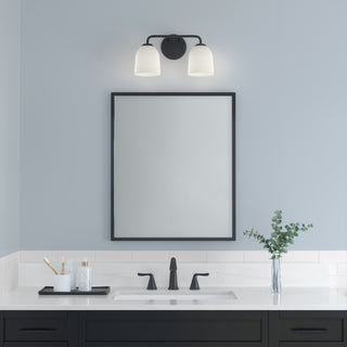 Norah 2-Light Vanity Matte Black
