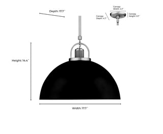 Artistan 1-Light Pendant Light Vintage Brass/Matte White