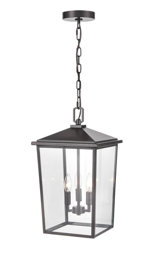 Fetterton 3-Light Outdoor Hanging Lantern Powder Coated Bronze