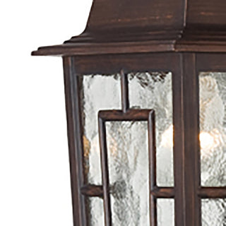 Banyan One Light Wall Lantern in Rustic Bronze