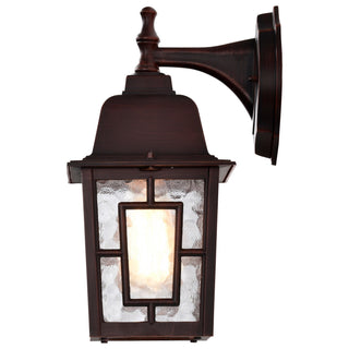 Banyan One Light Wall Lantern in Rustic Bronze