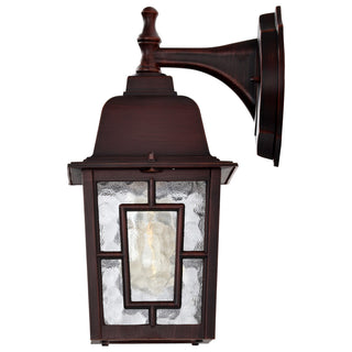 Banyan One Light Wall Lantern in Rustic Bronze