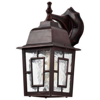 Banyan One Light Wall Lantern in Rustic Bronze
