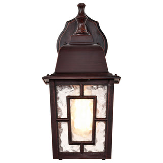 Banyan One Light Wall Lantern in Rustic Bronze