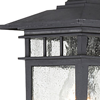 Cove Neck One Light Wall Lantern in Textured Black