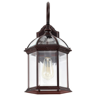 Boxwood One Light Wall Lantern in Rustic Bronze