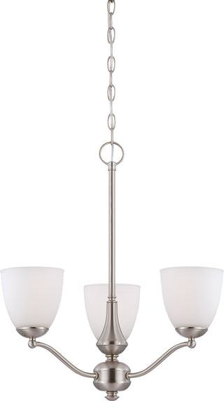 Nuvo Lighting - 60-5036 - Three Light Chandelier - Patton - Brushed Nickel