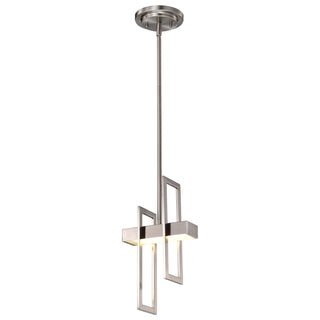 Frame LED Pendant in Brushed Nickel