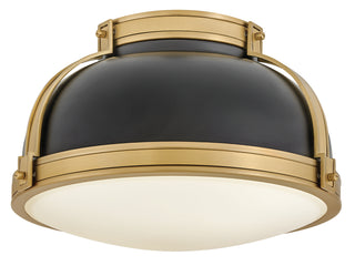 Barton Medium Flush Mount in Black