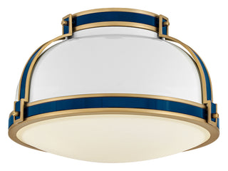 Barton Medium Flush Mount in Gloss White