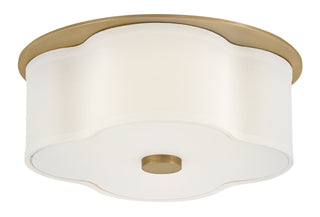 Delaney Medium Flush Mount in Heritage Brass