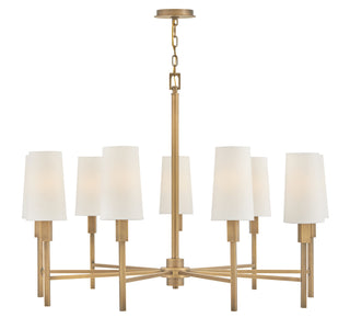 Fenwick Large Chandelier in Heritage Brass