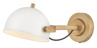 Spence Medium Adjustable Single Light Sconce in Chalk White