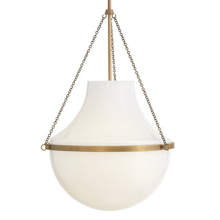 Collins Large Pendant in Heritage Brass