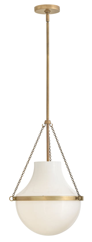 Collins Medium Pendant in Heritage Brass