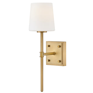 Saunders Medium Sconce in Lacquered Brass