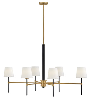 Saunders Medium Six Light Linear in Black