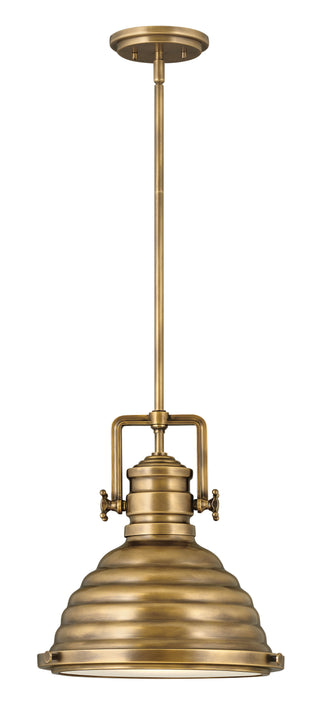 Keating Medium Pendant in Heritage Brass