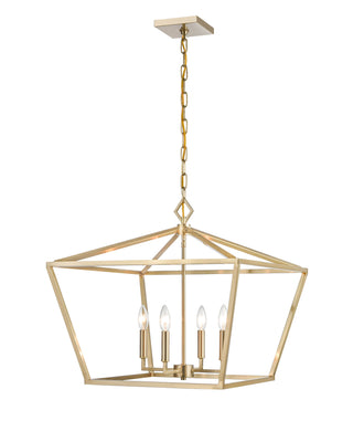 4-Light Pendant light Modern Gold