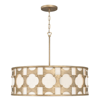 Carter Medium Drum Chandelier in Burnished Gold