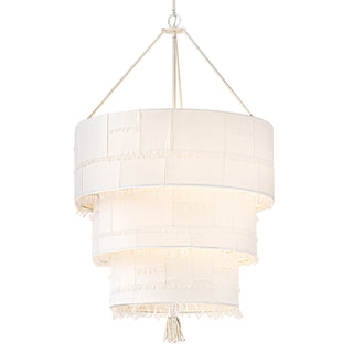 Baya Double XL Multi Tier Chandelier in Textured Plaster