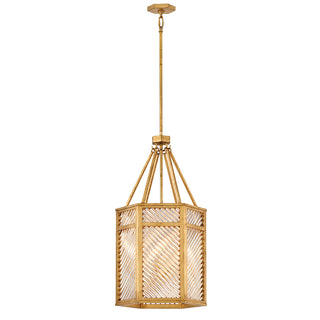 Sura Large Pendant in Distressed Brass