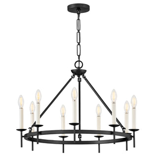 Copley Medium Ring Chandelier in Black