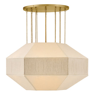 Lyla Medium Convertible Chandelier in Lacquered Brass