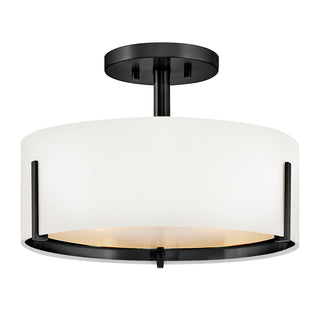 Halle Medium Semi-Flush Mount in Black