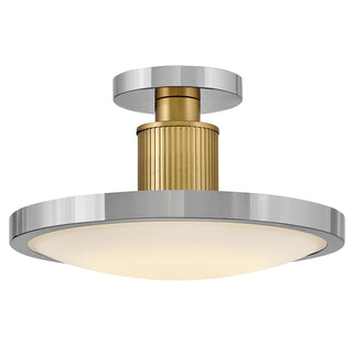 Kieran Medium Semi-Flush Mount in Polished Nickel