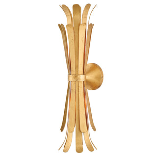 Reina Large Two Light Sconce in Distressed Brass