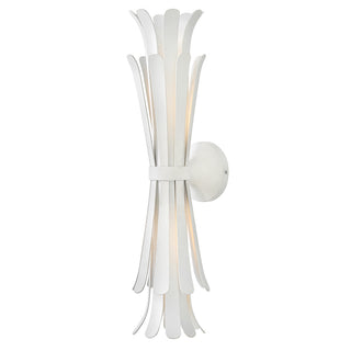 Reina Large Two Light Sconce in Textured Plaster