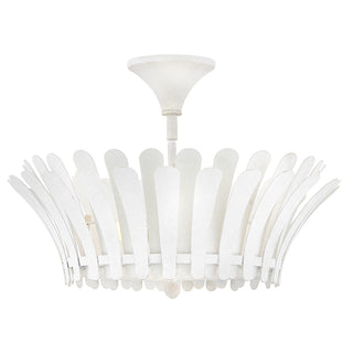 Reina Medium Semi-Flush Mount in Textured Plaster