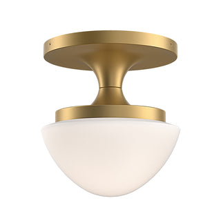 Knox Extra Small Semi-Flush Mount in Lacquered Brass