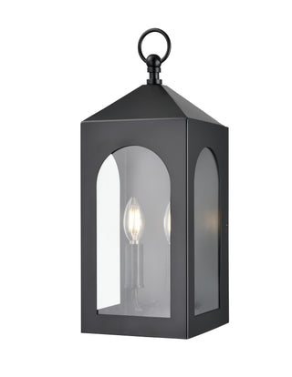 Bratton 2-Light Outdoor Wall Sconce Powder Coated Black