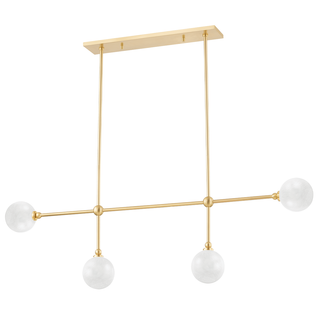 Andrews Linear with Aged Brass Finish
