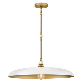 Sadie Large Dome Chandelier in Lacquered Brass