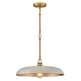 Sadie Medium Dome Pendant in Lacquered Brass