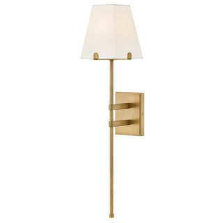 Benton Large Single Light Sconce in Lacquered Brass